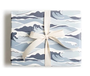 Ciao Bella Blue Wave Wrapping Paper