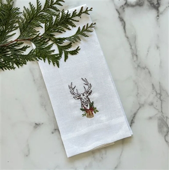 Ciao Bella Crown Linen Designs Stag w/ Bell Towel