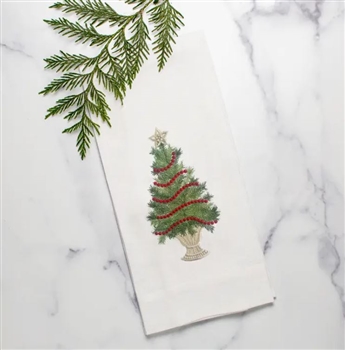 Ciao Bella Crown Linen Christmas Tree Linen Towel