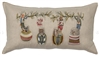 Christmas Coral and Tusk Ornament Pocket Pillow