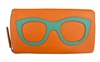 Ciao Bella Eyeglass Case Papaya/Turquoise