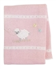 Ciao Bella Pink Lamb Baby Blanket