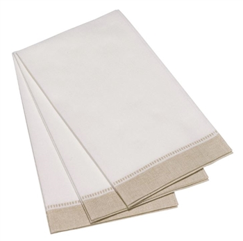 Ciao Bella Carlstitch Guest Napkins, Taupe