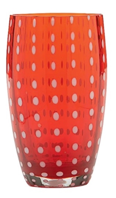 Ciao Bella Red Perle Tumbler Tall (Set of 2)