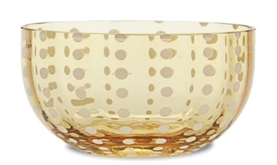 Ciao Bella Perle Amber Small Glass Bowl Set