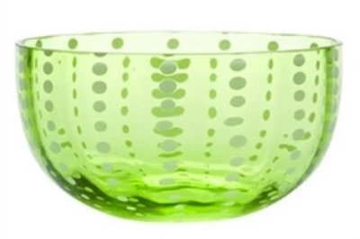 Ciao Bella Perle Apple Green Small Glass Bowl Set