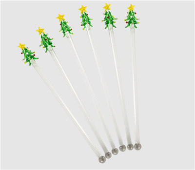 Ciao Bella Abigail's Christmas Tree Stir Sticks