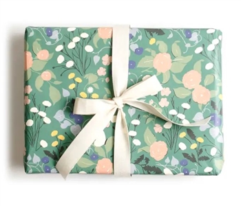 Ciao Bella Verdant Garden Wrapping Paper