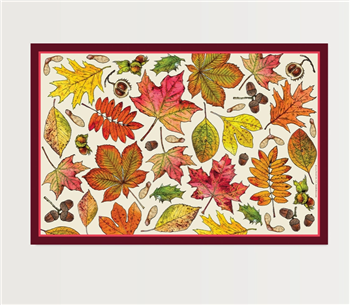 Ciao Bella Fall Leaves Paper Placemat Set of 20