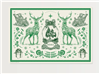 Ciao Bella Vintage Holiday Paper Placemat Set