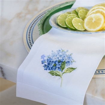 Ciao Bella Blue Hydrangea Towel made in Ukraine