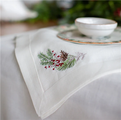 Ciao Bella Natale Large Linen Napkin