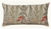 Ciao Bella Mushrooms and Ferns Embroidered Lumbar