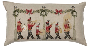 Christmas Coral and Tusk Marching Band Pillow
