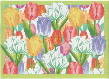 Ciao Bella Ekelund Placemat: Spring Tulips