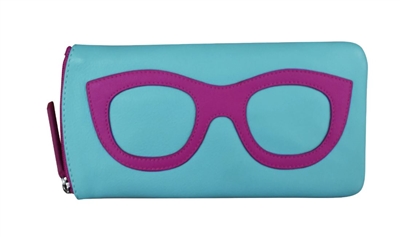 Ciao Bella Eyeglass Case Aegean Blue/Orchid