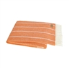 Ciao Bella Lands Downunder Fiji Stripe Throw Papaya