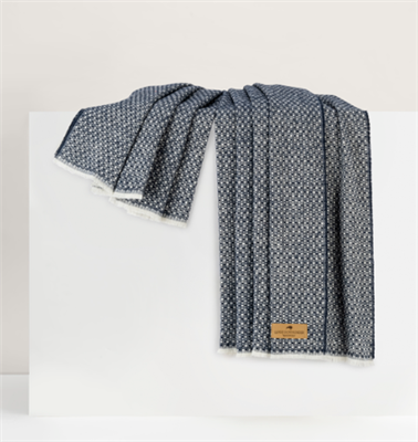 Ciao Bella Hudson Valley Throw Navy Petoskey MI