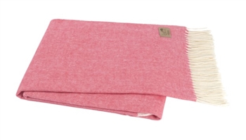 Ciao Bella Italian Herringbone Throw Coral Petoskey MI