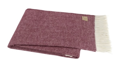 Ciao Bella Italian Herringbone Throw Deep Merlot Petoskey MI