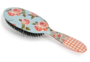 Ciao Bella Pink Gingham Hairbrush