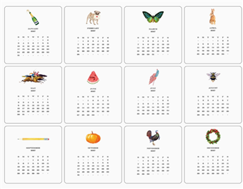 Ciao Bella Maison de Papier 2027 Desk Calendar refill