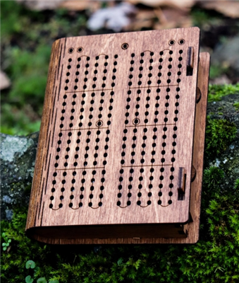 Ciao Bella Travel Birch Cribbage Board