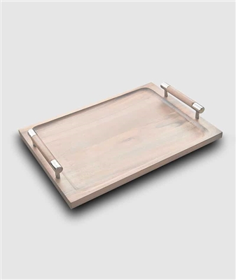 CB Mary Jurek Sierra Whitewashed Wood Tray