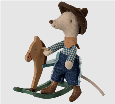 Ciao Bella Maileg: Rocking Horse Cowboy