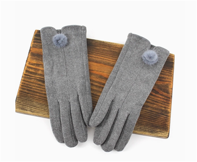 Ciao Bella Mini Pom Touchscreen Gloves