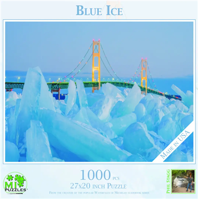 Ciao Bella Blue Ice Mackinac Bridge 1000 Piece