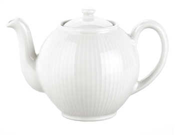 Pillivuyt Plisse Teapot French Porcelain