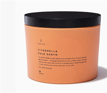 Ciao Bella Aura Citronella 3Wick Candle Palo Santo