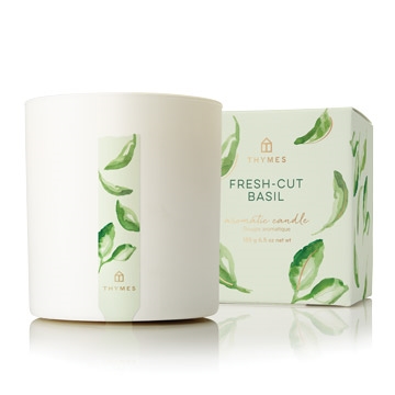 Thymes Fresh Cut Basil Poured Candle