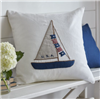 Ciao Bella Taylor Linens Americana Sailboat Pillow