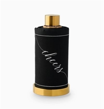 Ciao Bella TWT Black Cheers Cocktail Napkin Roll