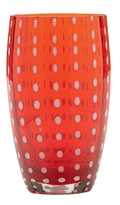 Ciao Bella Red Perle Tumbler Tall (Set of 2)