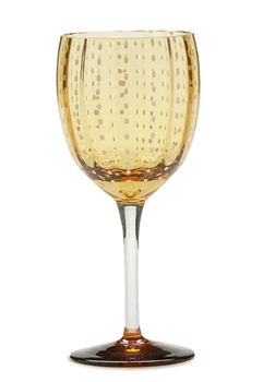 Ciao Bella Amber Perle Wine Goblet (Set of 2)