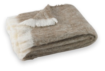 Driftwood: Hand Brushed Alpaca Throw.  51" x 72". Crafted from naturally occurring colors so no dyes are needed, this Brushed Alpaca Throw is silky soft, naturally repels dirt and retains heat. Alpaca fiber is non-irritating and hypo-allergenic.