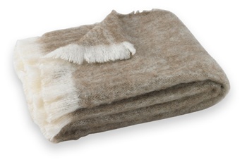Driftwood: Hand Brushed Alpaca Throw.  51" x 72". Crafted from naturally occurring colors so no dyes are needed, this Brushed Alpaca Throw is silky soft, naturally repels dirt and retains heat. Alpaca fiber is non-irritating and hypo-allergenic.